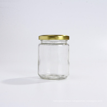 250ml Clear Glass Canning Jar/Glass Caviar Bottle/ Glass Jam Jar With Screw lid